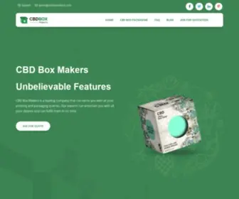 CBdboxmakers.com(Inspiring CBD Packaging Solution) Screenshot