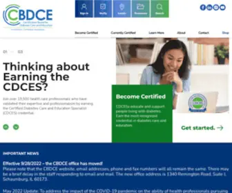 CBdce.org(The Certification Board for Diabetes Care and Education (CBDCE)) Screenshot