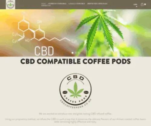 CBdcoffeepods.co.uk(CBD Infused Coffee Pods) Screenshot