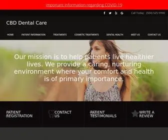 CBddentalcare.com(Cosmetic Dentistry New Orleans LA) Screenshot