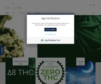 Cbdeastmain.com(Premier Cannabis Boutique) Screenshot