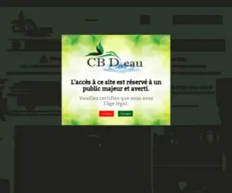 Cbdeau.fr(Grossiste et producteur de CBD) Screenshot