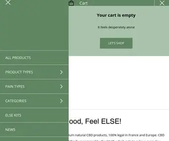 Cbdelse.com(Organic and Premium CBD Products For Health And Wellbeing) Screenshot