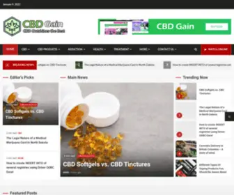 CBdgain.com(CBD Gain) Screenshot