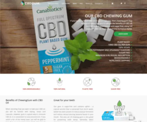 CBdgum.uk(Our CBD gum) Screenshot