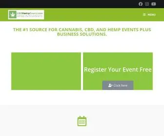 CBdhempevent.com(Cannabis, Hemp and CBD Events in Your Local State) Screenshot