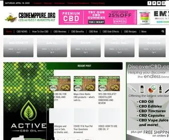 CBdhemppure.org(CBD Products) Screenshot