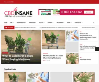 Cbdinsane.com(CBD Insane) Screenshot