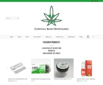 Cbdispensaries.co.uk(Cornwall Based Dispensaries CBD Store) Screenshot