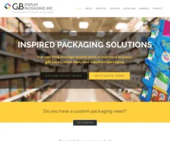 Cbdisplaypac.ca(C&B Display Packaging Inc) Screenshot