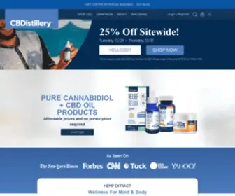 Cbdistillery.com(CBD Oil for Sale Online) Screenshot