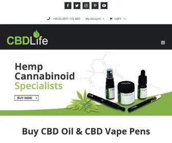 CBdlifeuk.com(CBD Oil & Hemp Oil UK) Screenshot
