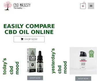 CBdmajesty.com(Compare & Buy CBD Oil Online UK) Screenshot