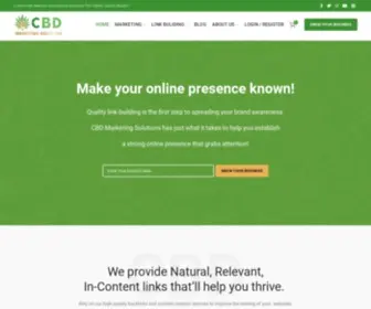 CBdmarketingsolutions.com(CBD Marketing Solutions) Screenshot