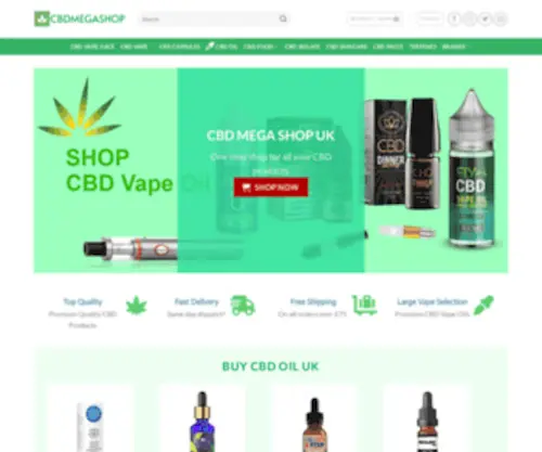 CBdmegashop.co.uk(Buy CBD Oil UK) Screenshot