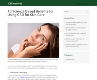 CBdmethods.com(Hemp for Future) Screenshot