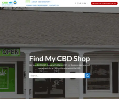 CBDMybusiness.com(Make your CBD store standout by adding your business to CBD My Business for FREE. Our CBD directory) Screenshot