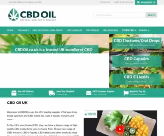 Cbdoil.co.uk(CBD Oil UK) Screenshot