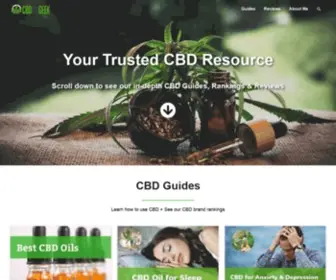 Cbdoilgeek.com(CBD Oil Geek) Screenshot
