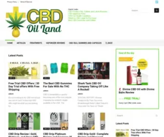 Cbdoilland.com(CBD Oil Land) Screenshot