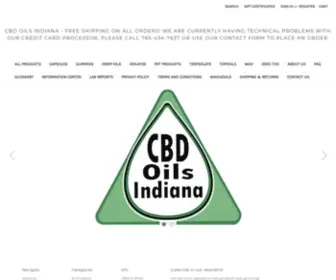 Cbdoilsindiana.com(CBD Oils Indiana) Screenshot