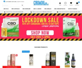 Cbdoiluk.com(The CBD Shop) Screenshot