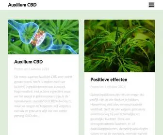 Cbdolie.nu(Auxilium CBD) Screenshot