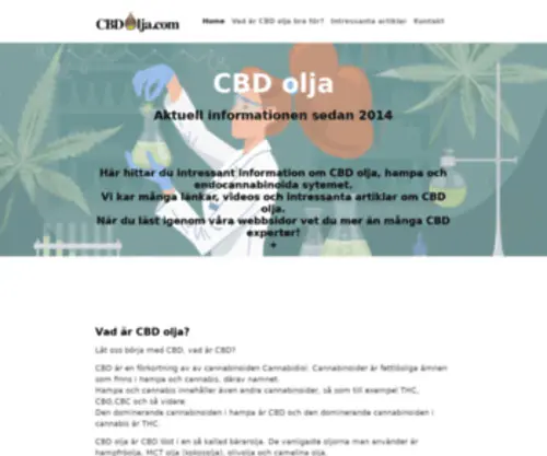 Cbdolja.com(CBD olja) Screenshot