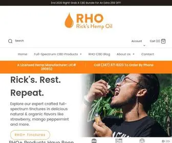 CBDrho.com(Organic CBD Oil) Screenshot