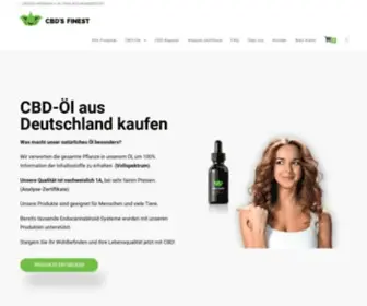 CBDsfinest.de(CBD-Öl aus kontrolliertem) Screenshot