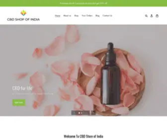 CBDshopofindia.com(Buy CBD oil in India) Screenshot