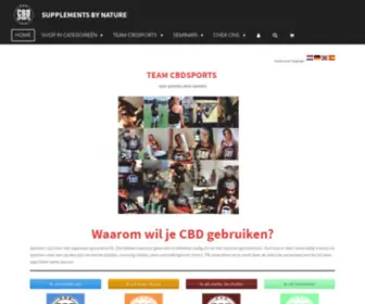 CBDsports.nl(CBD Sports) Screenshot