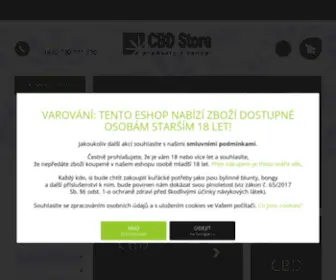 CBDStorebrno.cz(CBD Store Brno) Screenshot