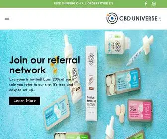 Cbduniverse.com(CBD Universe) Screenshot