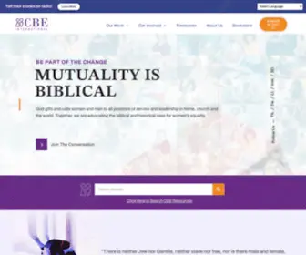 Cbeinternational.org(Biblical & historical case for women's equality) Screenshot