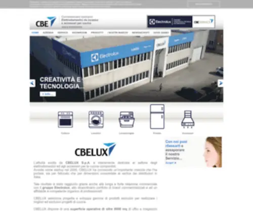 Cbelux.it(Elettrodomestici da incasso e accessori per cucine) Screenshot