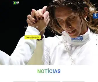 Cbesgrima.org.br(Confederação Brasileira de Esgrima) Screenshot