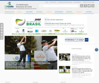 CBG.com.br(Confederação Brasileira de Golfe CBG) Screenshot