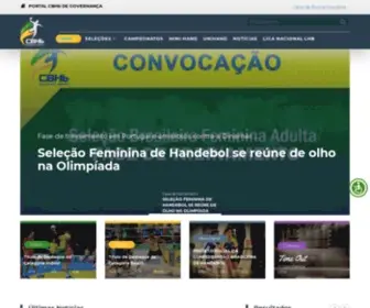 CBHB.org.br(Portal do handebol Brasileiro. Mais um esporte na Plataforma SGE) Screenshot