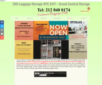 CBhluggagestorage.com(CBH Luggage Storage) Screenshot