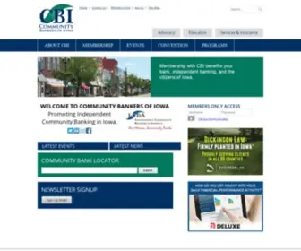 Cbiaonline.org(The Community Bankers of Iowa) Screenshot