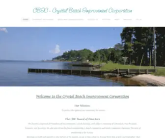 Cbic-NC.org(The crystal beach improvement corporation our mission) Screenshot