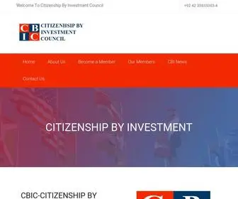 Cbicouncil.com(Citizenship by Investment Council) Screenshot