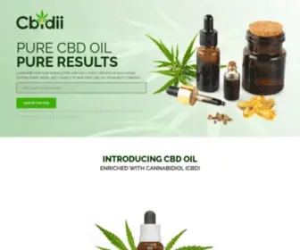 Cbidii.com(Buy Premium CBD Oil Online) Screenshot