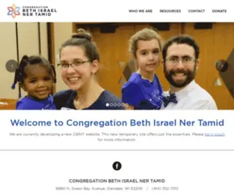Cbintmilwaukee.org(Congregation Beth Israel Ner Tamid) Screenshot