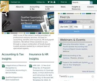 Cbiz.com(Financial Services & Business Consulting) Screenshot