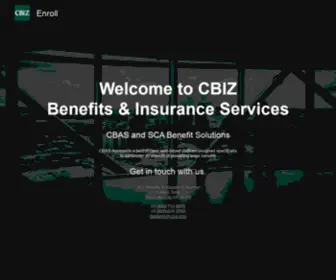 Cbizenroll.com(CBIZ Benefits & Insurance Services) Screenshot