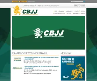 CBJJ.com.br(Confederação Brasileira de Jiu) Screenshot