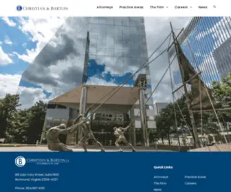 Cblaw.com(Christian & Barton) Screenshot