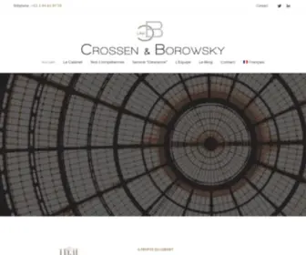 Cblawparis.com(Cabinet Crossen & Borowsky) Screenshot